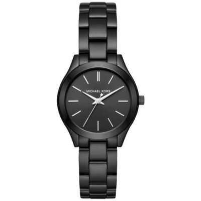 Michael Kors Ladies Slim Runway Black Watch - MK3587
